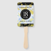 Elegantes 18. Geburtstag von Porzellan Fächer (Vorderseite)