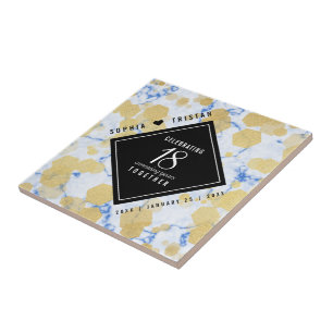 Elegantes 18. Geburtstag von Porzellan Fliese