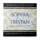 Elegantes 18. Geburtstag von Porzellan Fliese (Vorderseite)