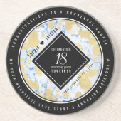 Elegantes 18. Geburtstag von Porzellan Getränkeuntersetzer (Vorne)