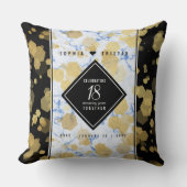 Elegantes 18. Geburtstag von Porzellan Kissen (Vorderseite)