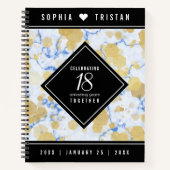 Elegantes 18. Geburtstag von Porzellan Notizblock (Vorderseite)