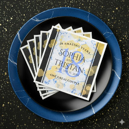 Elegantes 18. Geburtstag von Porzellan Serviette