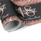 Elegantes 18. geschenkpapier (Rolleneckpunkt)