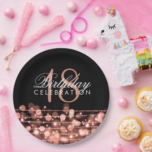 Elegantes 18. pappteller (Party)