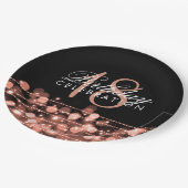 Elegantes 18. pappteller (Schrägansicht)