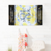 Elegantes 18. Porzellan-Hochzeitsszenario Banner (Insitu)