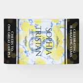 Elegantes 18. Porzellan-Hochzeitsszenario Banner (Horizontal)