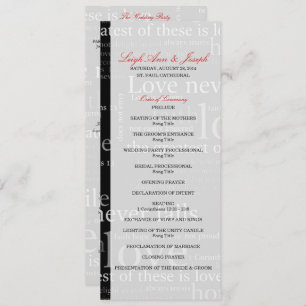 Elegantes 1 Wedding Programm der Korinther-13