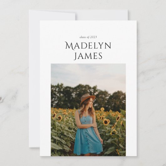 Elegantes 2-Foto Ankündigung (Vorderseite)