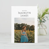 Elegantes 2-Foto Ankündigung (Stehend Vorderseite)