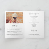 Elegantes 2-Foto-Feierlichkeiten zum Thema Leben Programm (Innenseite)