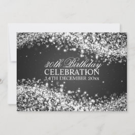 Elegantes 30. Geburtstags-Party-funkelndes Einladung