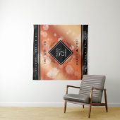 Elegantes 32. Bronze-Hochzeitsjubiläum Wandteppich (Beispiel (Horizontal))