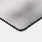 Elegantes 3-D Monogramm und schwarzer Name, gebürs Schreibtischunterlage (Ecke)