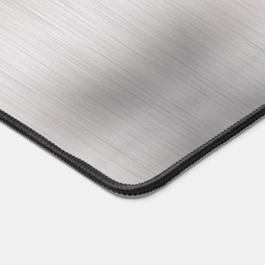 Elegantes 3-D Monogramm und schwarzer Name, gebürs Schreibtischunterlage (Ecke)