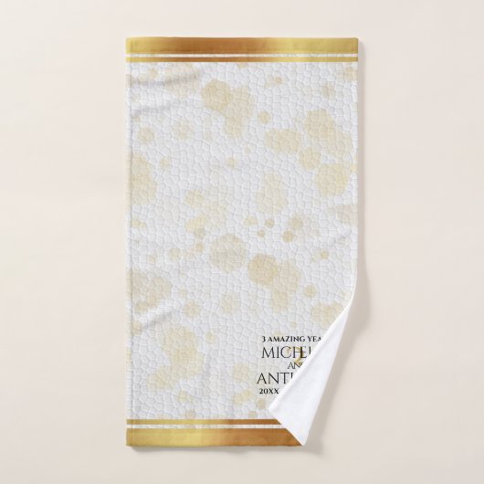 Elegantes 3. Leder-Hochzeitssommer Badetuch Badhandtuch Set (Handtuch)