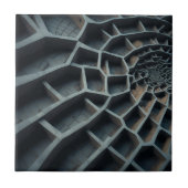 Elegantes 3D-Design - Modernes Art Spiral Labyrint Fliese (Vorderseite)