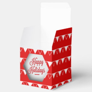 Elegantes 3D frohe Feiertage Geschenkschachtel