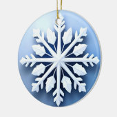 Elegantes 3d Snowflake Design Keramik Ornament (Links)