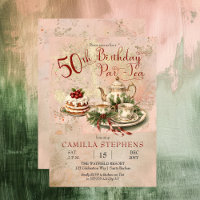 Elegantes 50. Geburtstag Par-Tea Party