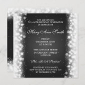 Elegantes 50. Geburtstags-Party-magisches Einladung (Vorne/Hinten)