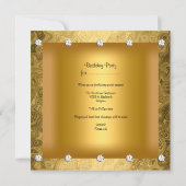 Elegantes 50. Geburtstagsparty Piano Vintag Einladung (Rückseite)