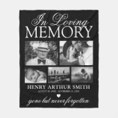 Elegantes 5-Foto im Gedächtnis Fleecedecke (Vorderseite)