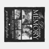 Elegantes 5-Foto im Gedächtnis Fleecedecke (Vorderseite (Horizontal))