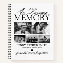 Elegantes 5 Foto in Love Memory Gast Book Notizblock
