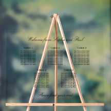 Elegantes 5 Tafelzeichen Akryllisches Zeichen