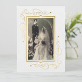 Elegantes 60-jähriges Jubiläum Einladung (Stehend Vorderseite)