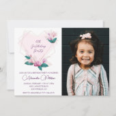 Elegantes 6. Geburtstag Einladungen Foto (Vorderseite)