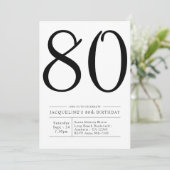 Elegantes 70. Geburtstag Einfaches Party Einladung (Stehend Vorderseite)