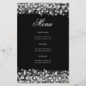 Elegantes 70. Geburtstagsparty Programm Silver Men (Rückseite)