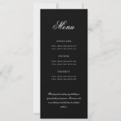 Elegantes 70. Programm Gold Black Menü+Vielen Dank (Rückseite)