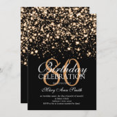 Elegantes 80. einladung (Vorne/Hinten)