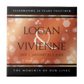 Elegantes 8. 32. Geburtstag der Bronze Fliese (Vorderseite)