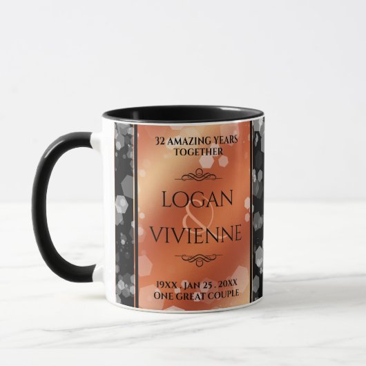 Elegantes 8. 32. Geburtstag der Bronze Tasse (Links)