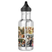 Elegantes 8-Foto-Familienkollektionsdesign Edelstahlflasche (Rechts)