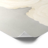 Elegantes 8 Tafelweiß-Rose-Hochzeitsdiagramm Poster (Ecke)