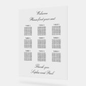 Elegantes 9 Tafelzeichen Akryllisches Zeichen Acrylschild (Winkel)