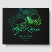 Elegantes Abend Wedding Guest Book Gästebuch (Vorderseite)
