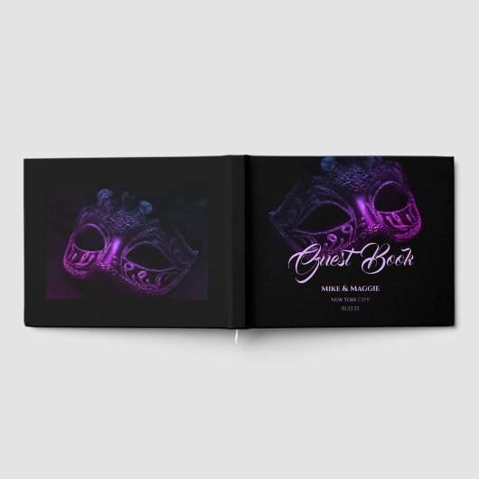 Elegantes Abend Wedding Guest Book Gästebuch (Voll)