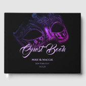 Elegantes Abend Wedding Guest Book Gästebuch (Vorderseite)