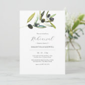 Elegantes Abendessen am Olive Branch Probe Einladung (Stehend Vorderseite)