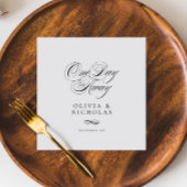 Elegantes Abendessen bei Hochzeit und Probe Serviette
