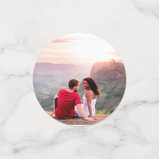 Elegantes Abendessen mit individueller Probe an ei Konfetti (Klein Vorderseite)