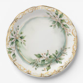 Elegantes Abendessen Pappteller (Vorderseite)