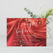 Elegantes Abendessen vor der Probe Einladung (Stehend Vorderseite)